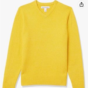 Amazon Essentials Men's Long-Sleeve Soft Touch V-Neck Sweater